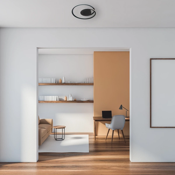 Lampa sufitowa FANTASY, ML6412, czarna, 30W LED, barwa neutralna 4000K