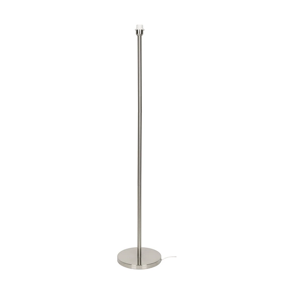 Lampa podłogowa Velvetta 1xE27 Max.60W Satin Metal/Przezroczysty Kabel PCV/Kremowy Aksamitny Klosz 6636027