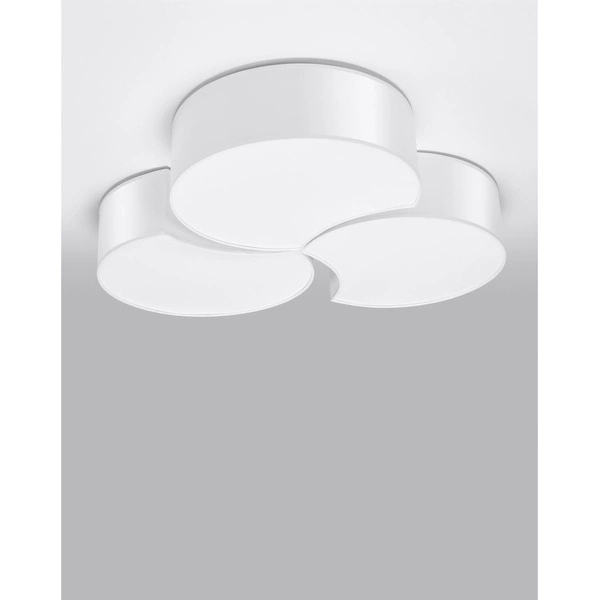 Plafon CIRCLE 3B, SL.1052, biały, 6x60W E27