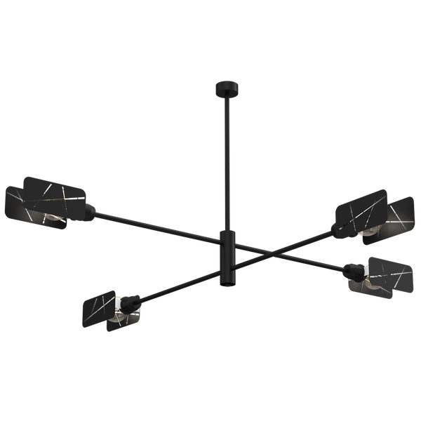 Lampa sufitowa ASTRA, MLP8679, czarna, 4x60W E27