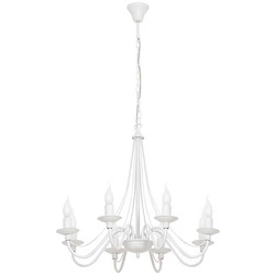 Aldex Żyrandol RÓŻA 8 397P, biały, 8x40W E14