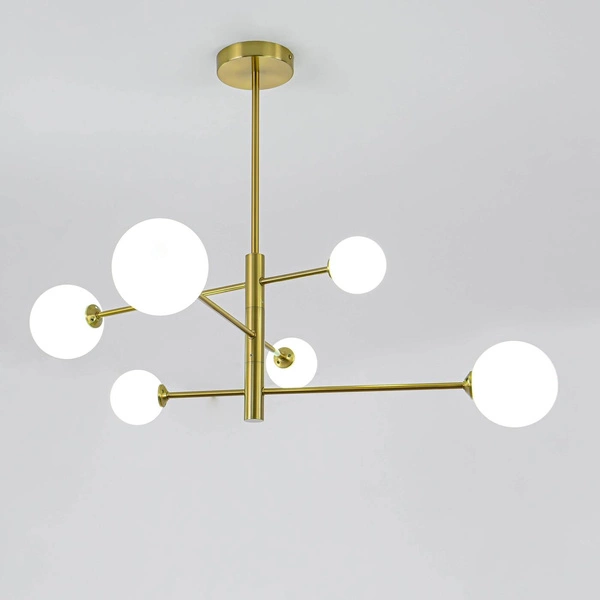 Nowoczesna lampa sufitowa wisząca DORADO 6 miedź