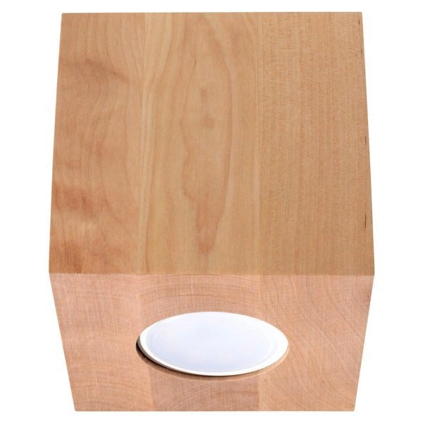 Plafon QUAD Naturalne Drewno, GU10 40W, SL.0493