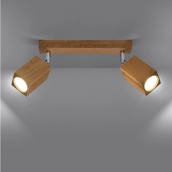 Nowoczesny Plafon Plafon KEKE 2 dąb SL.1036