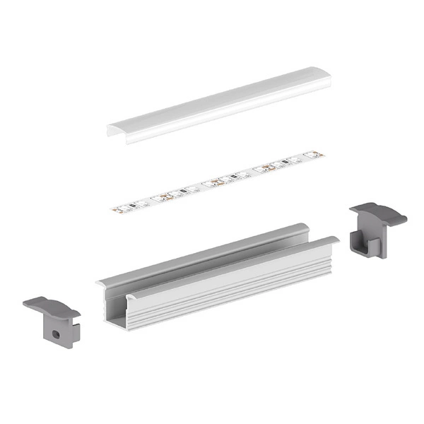 Profil LED P18-1 100cm szer. 12mm | do osłonek C1/C4 | czarny