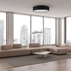 Nowoczesna lampa sufitowa 61cm czarna RONDO 1587 1587