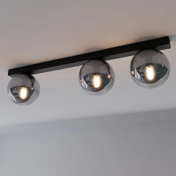 Lampa sufitowa Emibig FIT 3 Czarny/GRAFIT 1122/3