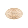 Lampa wisząca RATTAN M śr. 60cm E27 | naturalne drewno/biały 11154