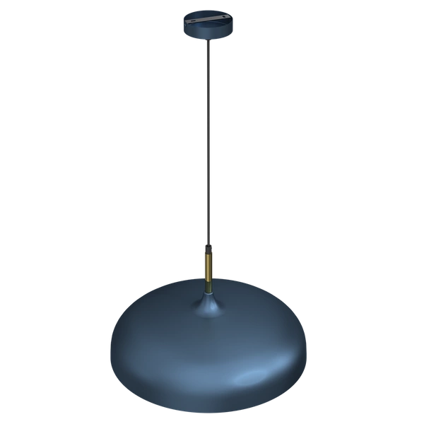 Lampa wisząca LINCOLN, MLP7901, 45 cm, niebieski/złoty, 1x60W E27