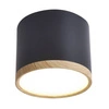 Lampa sufitowa TUBA 2275949, czarna/drewno, 9W LED, barwa neutralna 4000K
