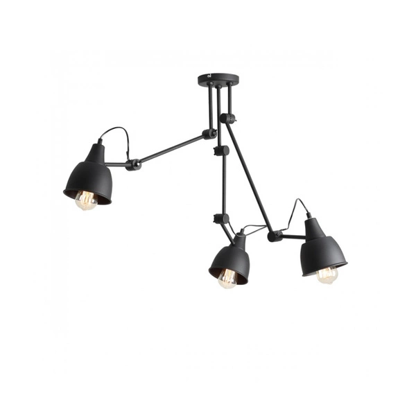 Aldex Lampa sufitowa AIDA 3, 842PL_E, czarna, 3x60W E27