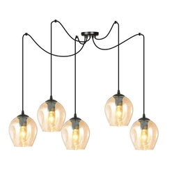 Lampa wisząca Emibig LEVEL 5 BL MIODOWY 758/5