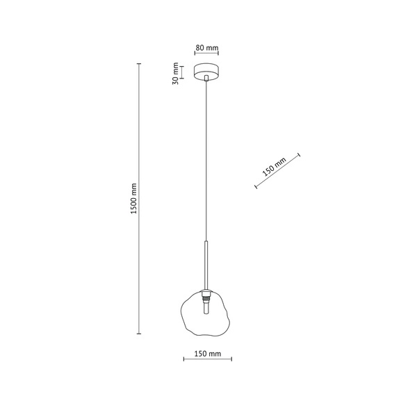 LAVA SABIA LAMPA WISZACA 1XG9