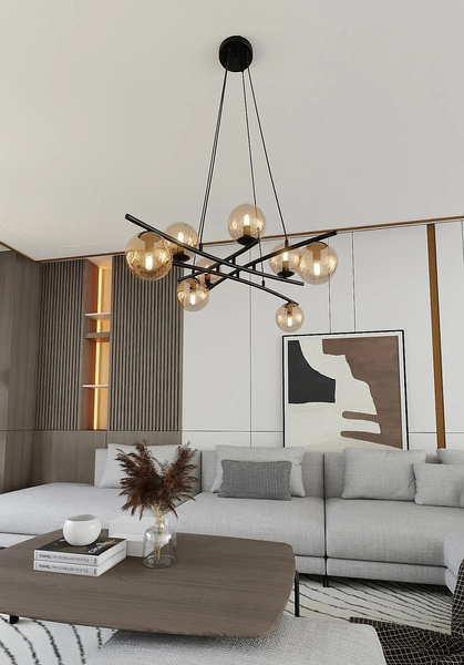 Lampa wisząca Emibig ESSA 8 MIODOWY 1204/8