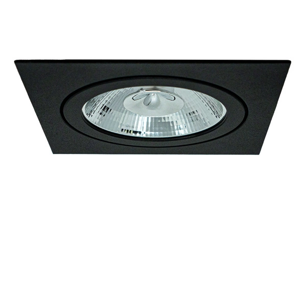 Oprawa wpuszczana oczko sufitowe CROSTI GAVI czarny szer. 15cm