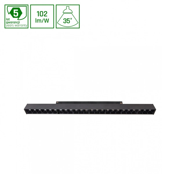 Oprawa szynoprzewodu SHIFT GRID L 40cm 22W biała ciepła | czarny