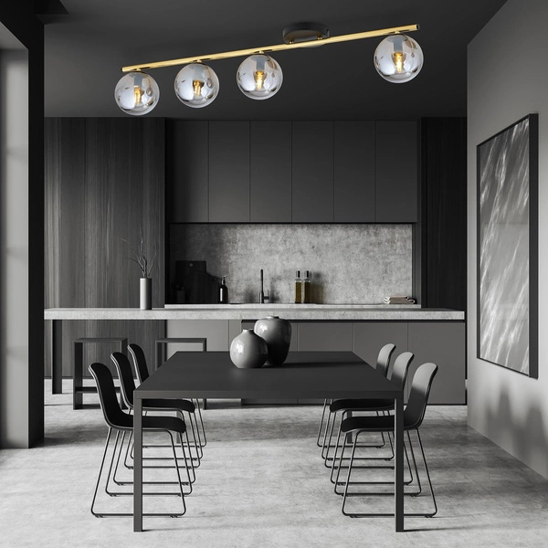 Lampa sufitowa Emibig MONZA 4 BL GRAFIT 1250/4