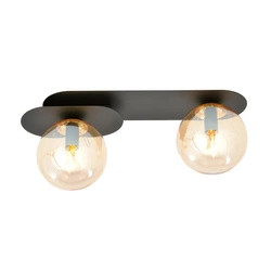 Lampa sufitowa Emibig PLAZA 2 Czarny/MIODOWY 1120/2