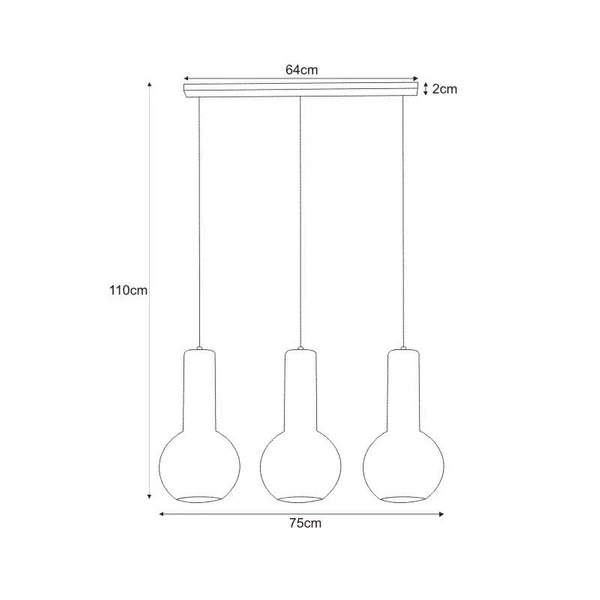 Lampa wisząca K-4526 z serii ARVI WHITE