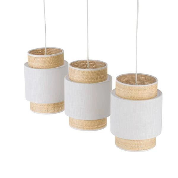 BOHO NEW WHITE LAMPA WISZĄCA 3 PŁ LISTWA 5654