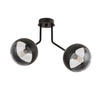 Lampa sufitowa Emibig NOVA 2 Czarny/STRIPE 1139/2