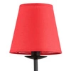 Nowoczesna lampa ścienna MORA RED I czarny śr. 23cm