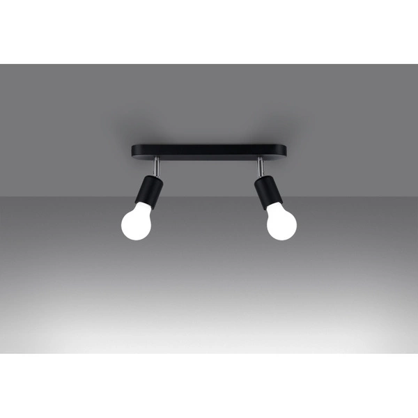 Lampa sufitowa FORNES 2, czarna, 2x60W E27, SL.1121