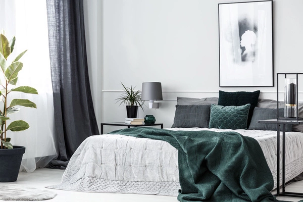 Kinkiet do sypialni CHILLIN I szary biały 8200