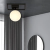 Lampa sufitowa Emibig IMAGO 1E Czarny/OPAL 1130/1E