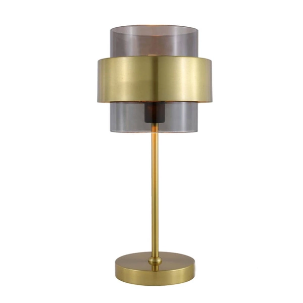 Lampa stołowa Miele, złoty/dymiony, 1x40W E14