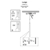 Lampa wisząca do szynoprzewodu LUNGO 1F, czarna, 1x5W G9