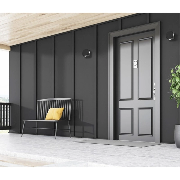 Kinkiet zewnętrzny PORSO dł. 8cm 4W 4xLED neutralna biel 4000K | czarny