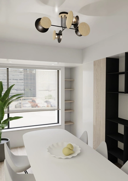 Lampa sufitowa Emibig ZITA 4 Czarny 173/4