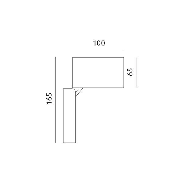 Lampa elewacyjna QUAZAR 15 szara
