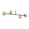 Lampa sufitowa, szklane kule ROMA 4 bursztynowy 32082