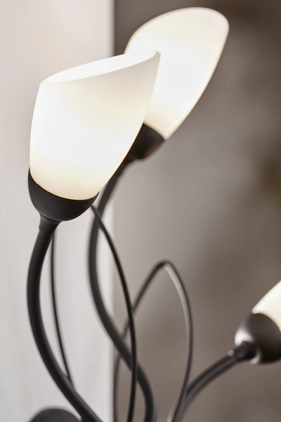 Klasyczny Kinkiet GLORIOSA wys. 44cm 3xG9 14W IP20 | czarny mat