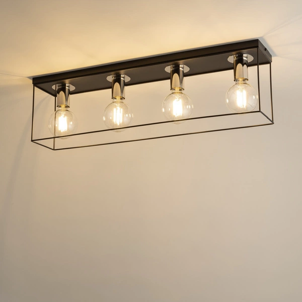 Lampa Sigma VOX 4 Plafon czarny/srebrny 40701