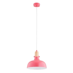 Lampa wisząca ALFA SOLO GEM RÓŻOWA 1xE27 23cm | 61321