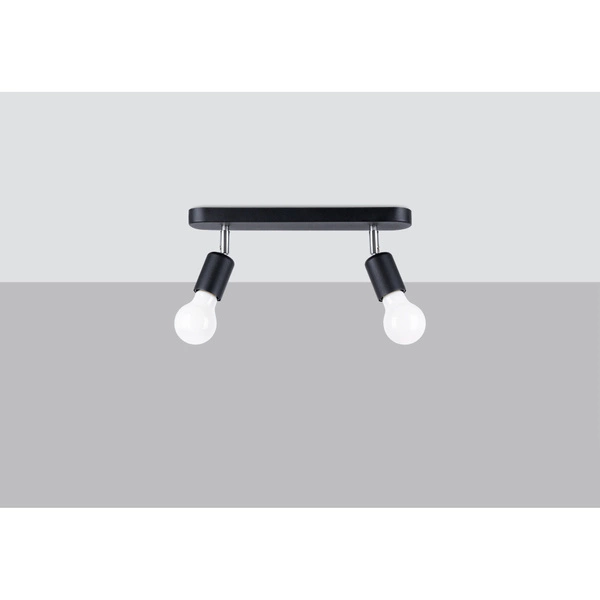 Lampa sufitowa FORNES 2, czarna, 2x60W E27, SL.1121