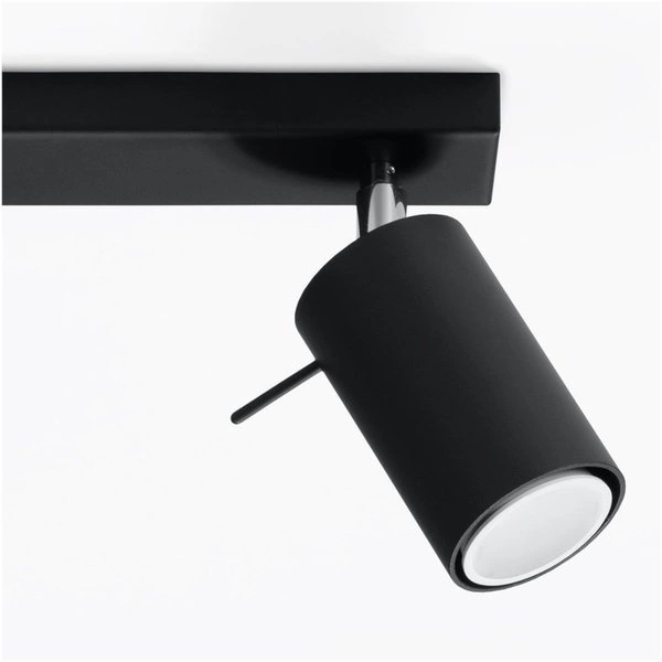 Plafon RING 2 punktowy Stal kolor czarny 12W LED, SL.0092