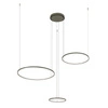 Lampa wisząca CIRCOLO LED SILK OLIVE wys.140cm szer.125cm 45W 3000K 1600lm IP20 | Silk olive