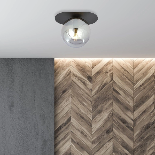 Lampa sufitowa Emibig PLAZA 1 Czarny/GRAFIT 1119/1
