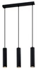 Lampa wisząca TUBO, 33-79091, czarna, 3x25W GU10