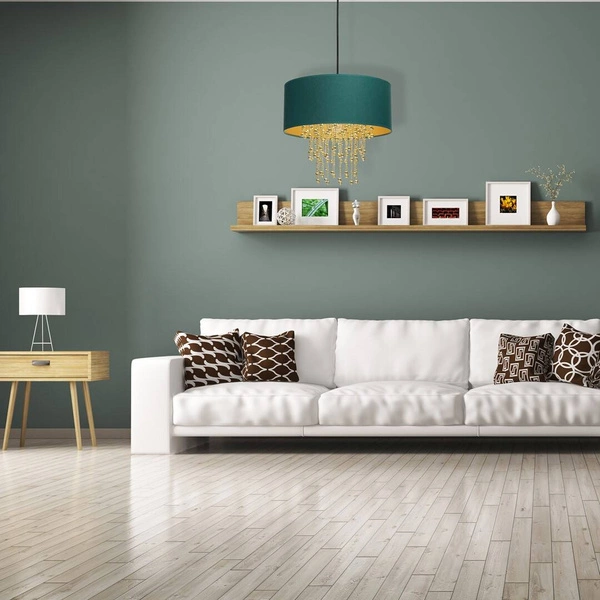 Nowoczesna lampa wisząca ALMERIA GREEN/GOLD 1xE27 MLP6451