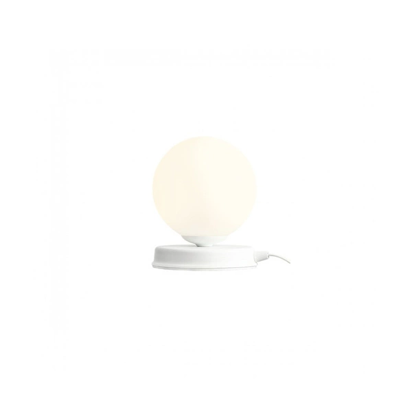 Aldex Lampka biurkowa BALL 1076B_S, 14 cm, biała, 1x40W E14