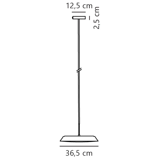 Lampa wisząca PISO LED 2200-2700K Biała ciepła Metal | Biały
