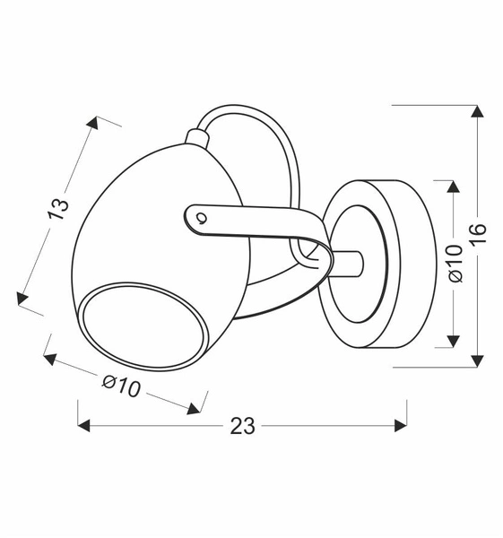 Kinkiet ANICA, 91-81391, czarny/miedziany, 1x40W E14