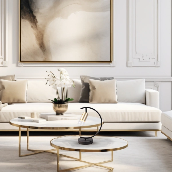 Lampa Biurkowa Ricky Złoty 1xGU10