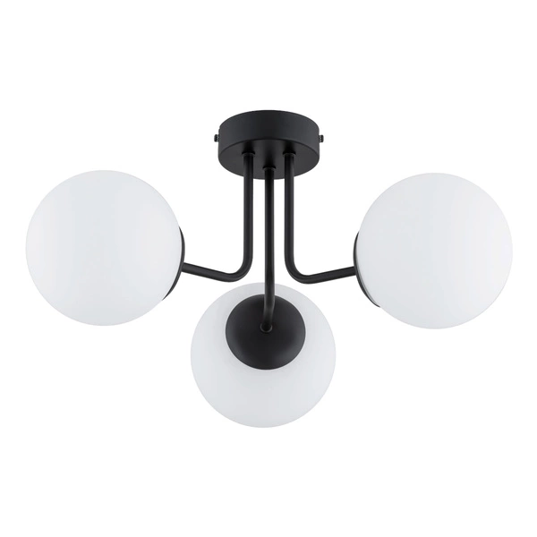 Lampa sufitowa ALFA PIERO CZARNA & BIAŁA 3xE14 45cm | 62469