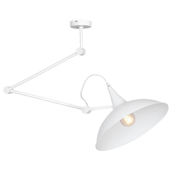 Aldex Lampa sufitowa na wysięgniku MELOS 808PL_G, biała, 1x60W E27